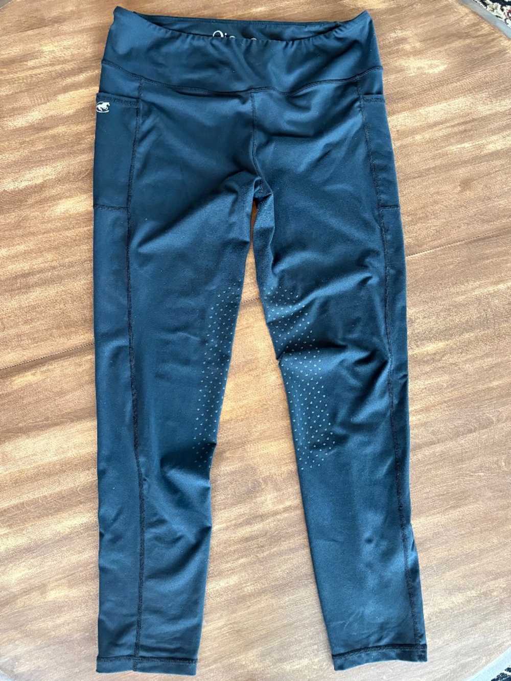 Piper by Smartpak Knee Patch Riding Tights Black Large - Picture 2 of 12